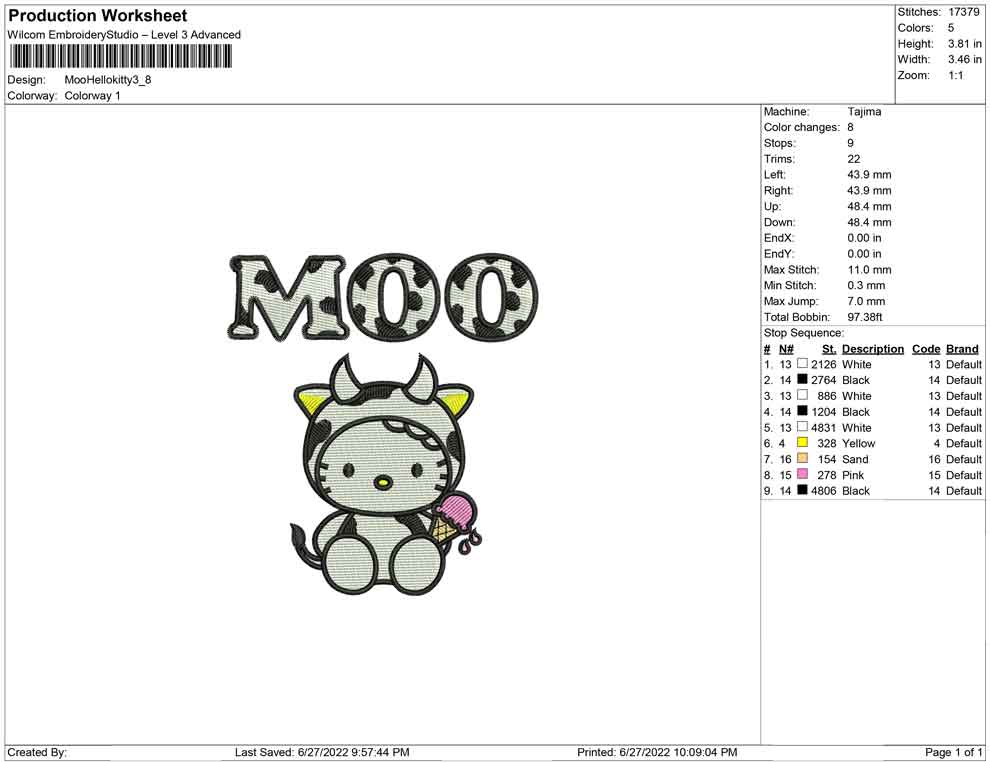 Moo Hello kitty