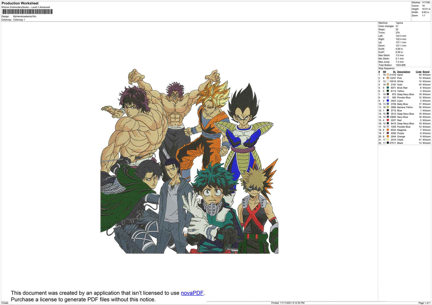 My hero academia group BIG size