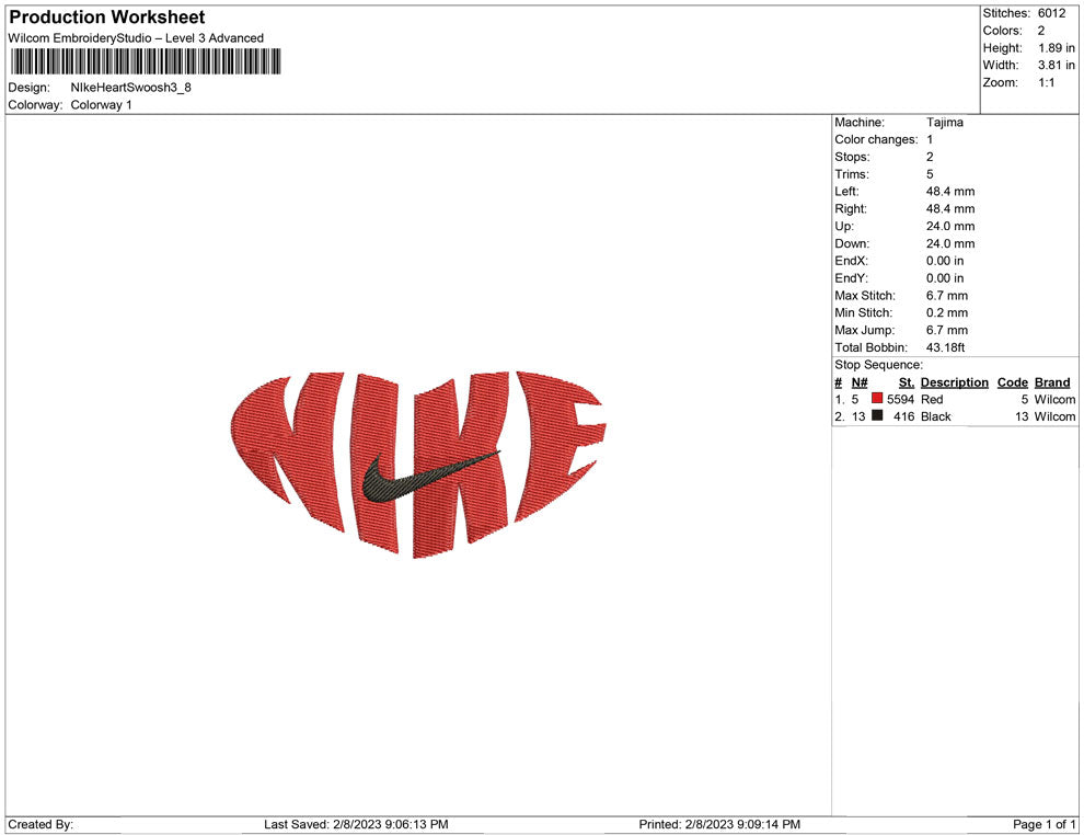 Nike Heart Swoosh