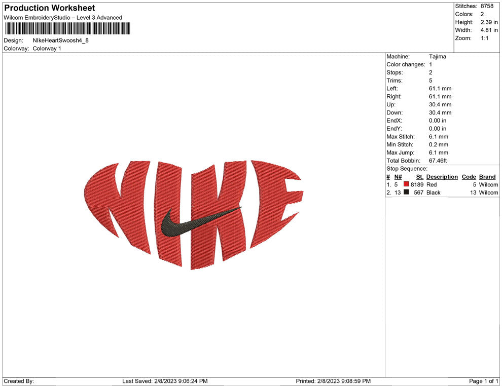 Nike Heart Swoosh