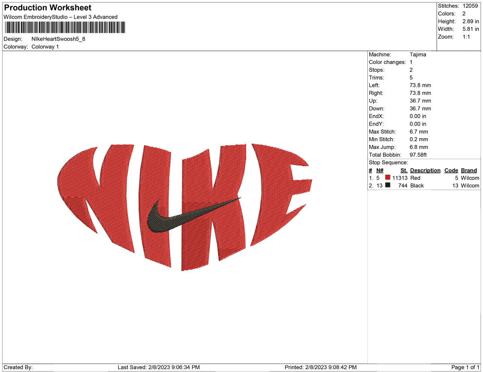Nike Heart Swoosh