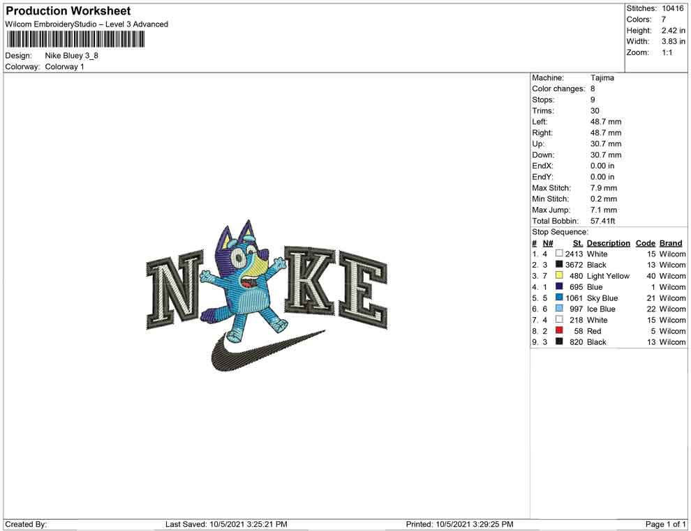 Nike Bluey