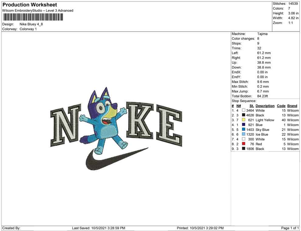 Nike Bluey
