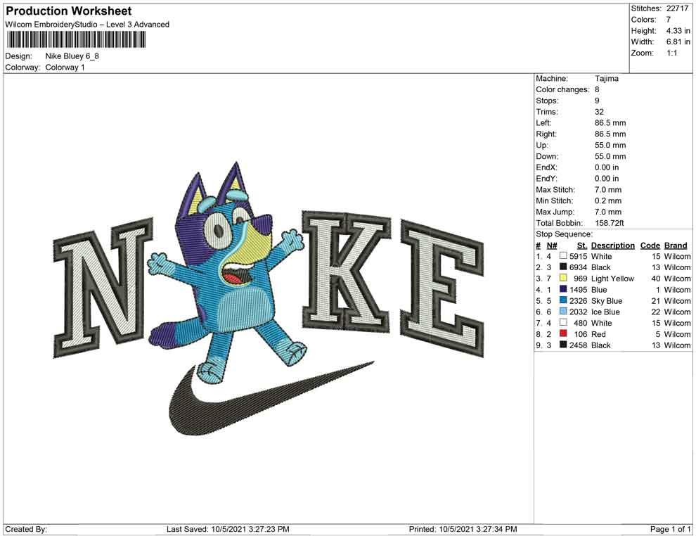 Nike Bluey