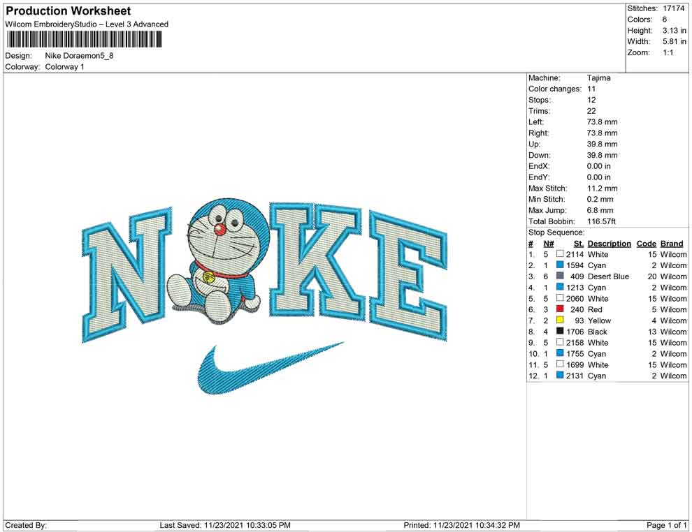 Nike Doraemon