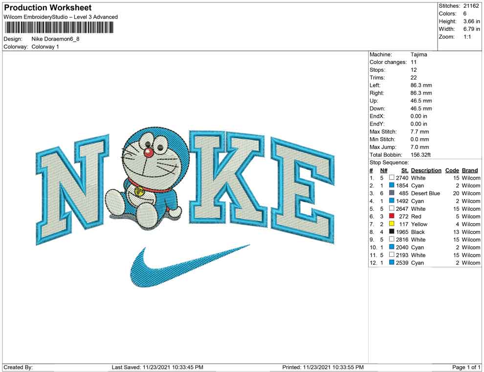 Nike Doraemon