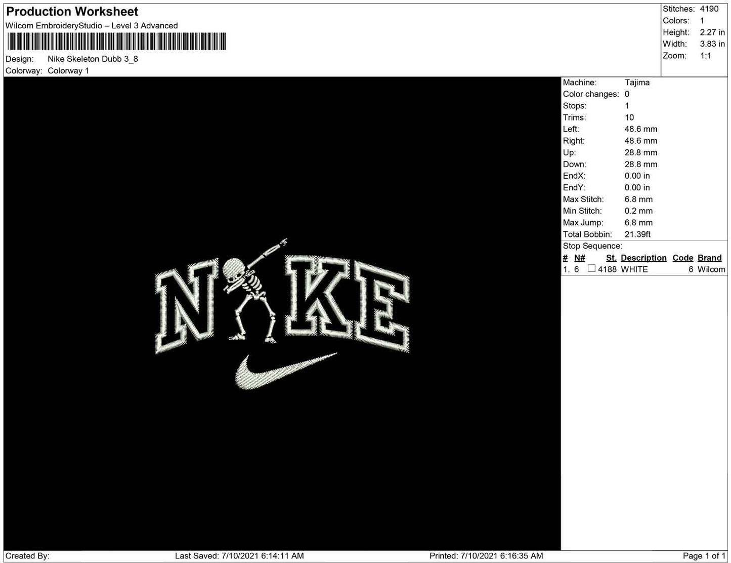 Nike Skeleton Dubb