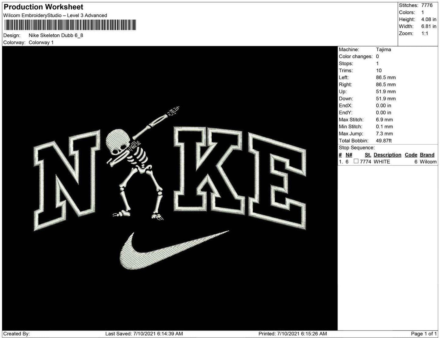 Nike Skeleton Dubb