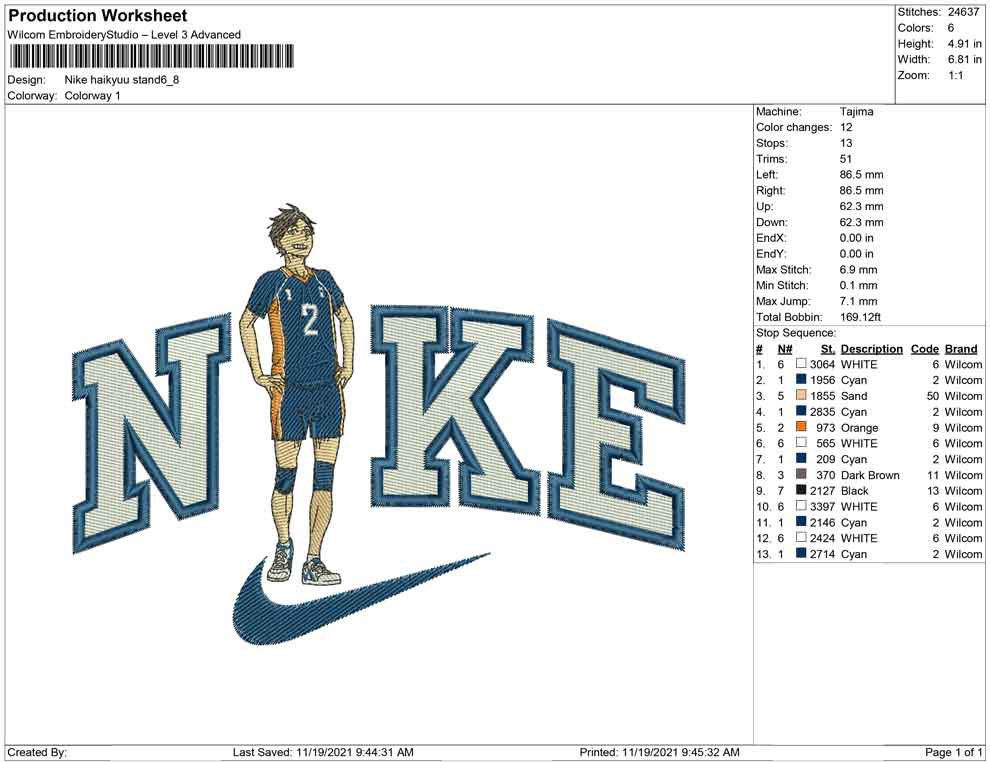 Nike haikyuu stand