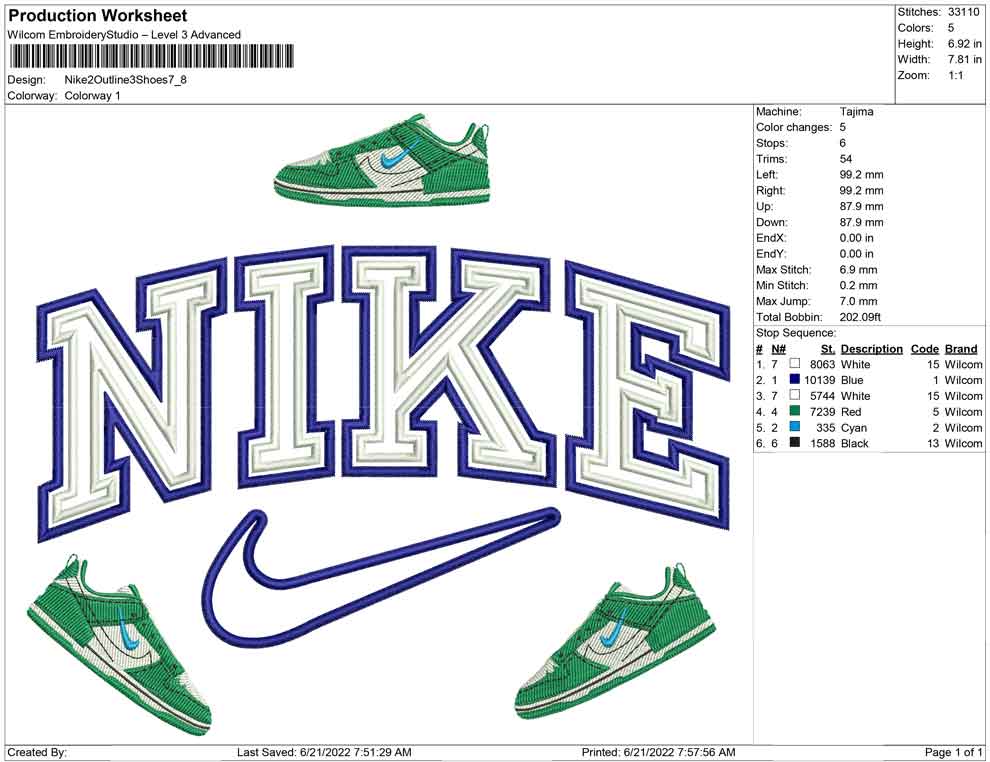 Nike 2 outline 3 shoes