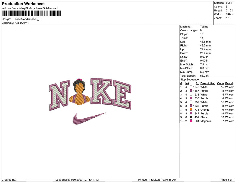 Nike Aladdin Face