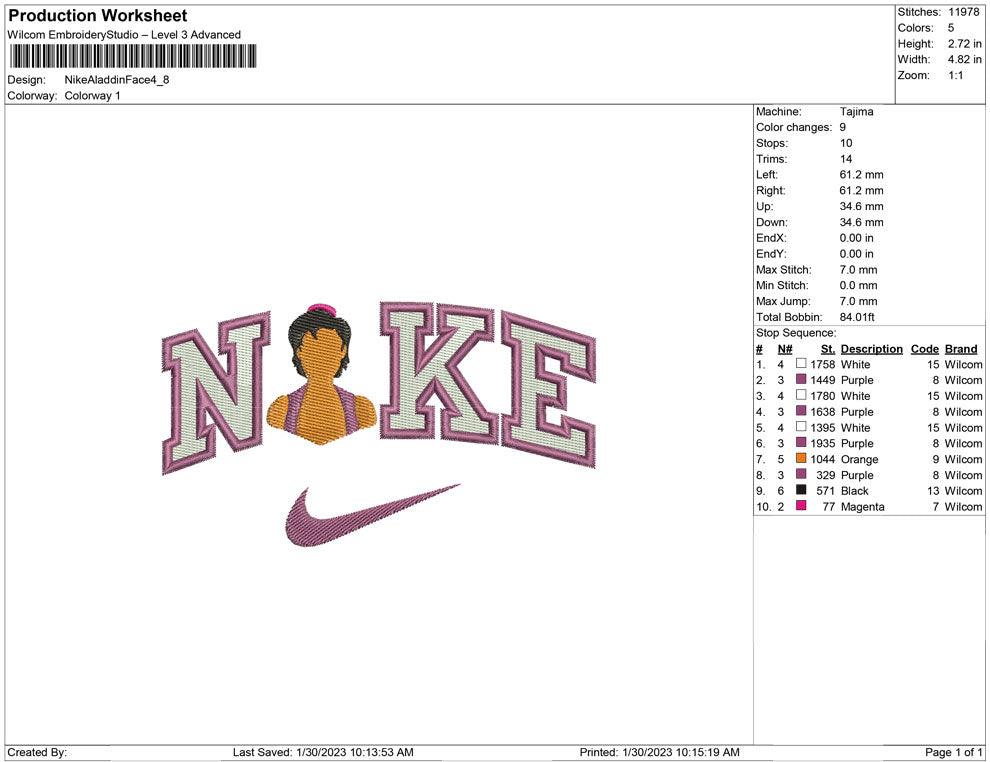 Nike Aladdin Face