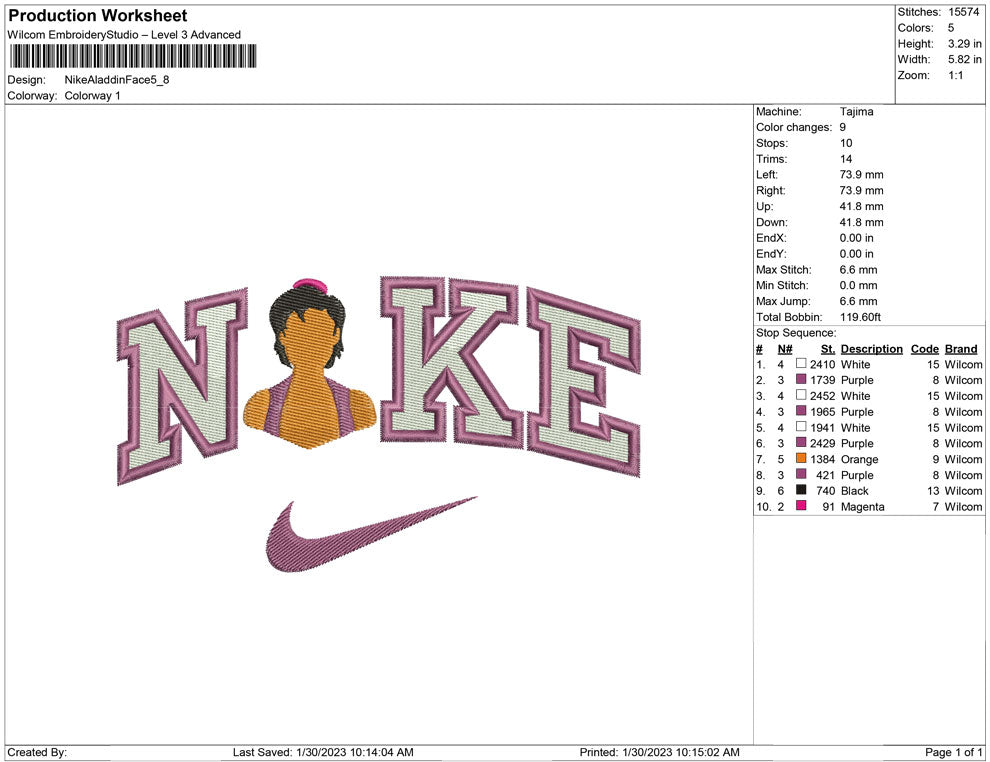 Nike Aladdin Face