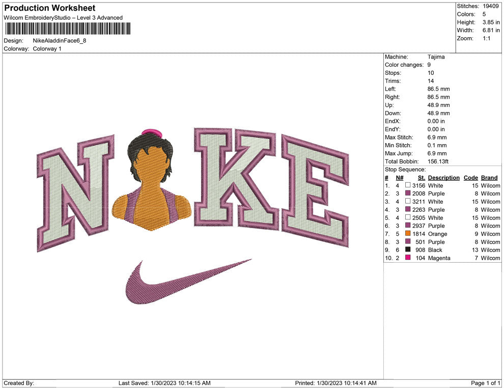 Nike Aladdin Face