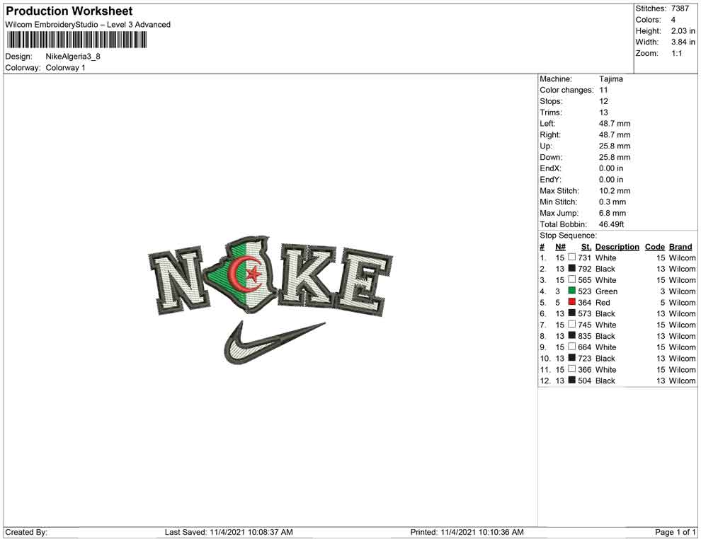 Nike Algeria Map