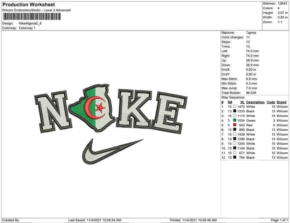 Nike Algeria Map