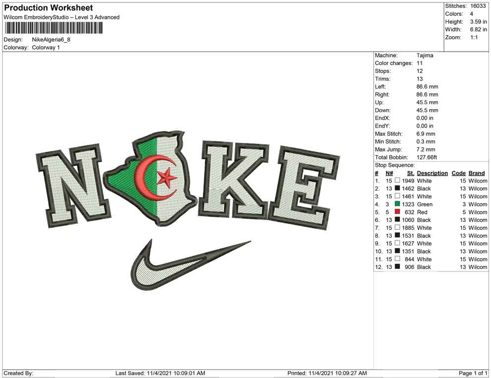 Nike Algeria Map