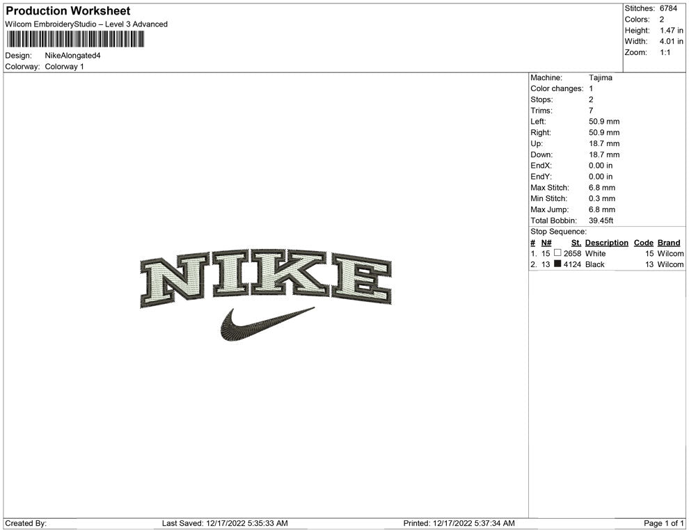 Nike Alongated