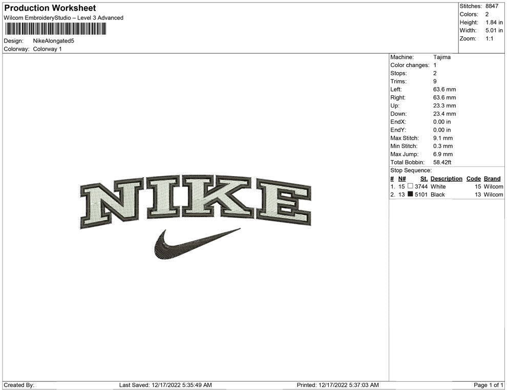 Nike Alongated