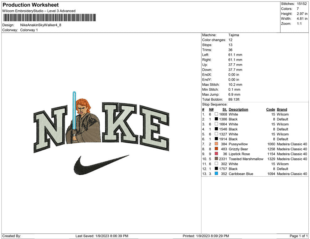 Nike Anakin Sky Walker