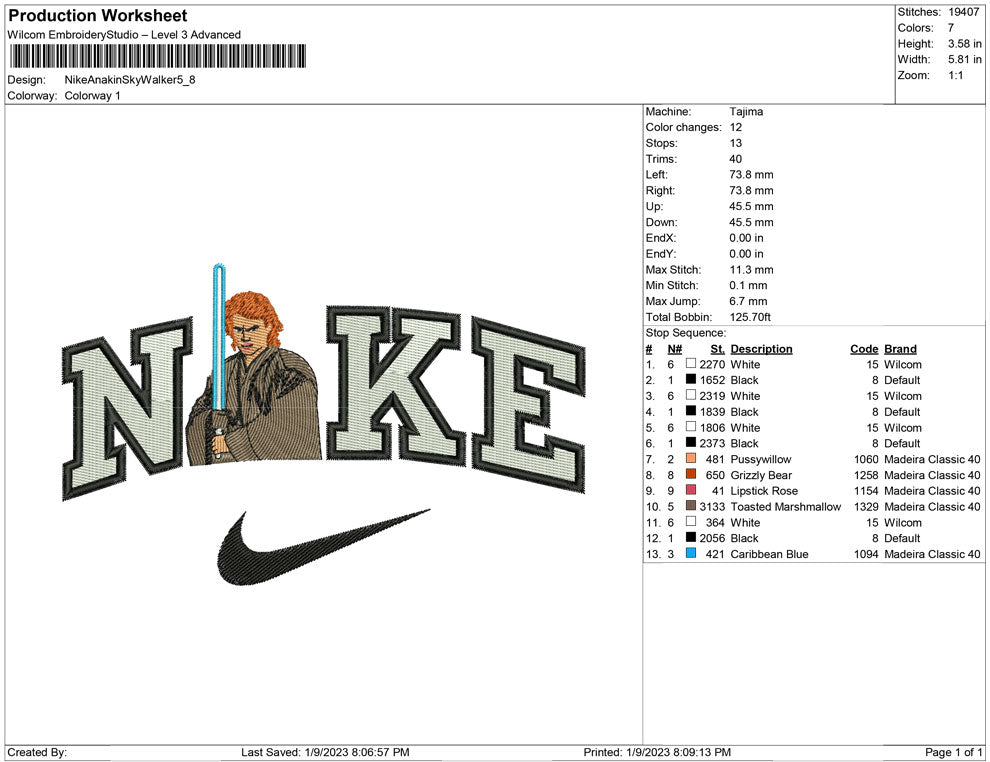 Nike Anakin Sky Walker