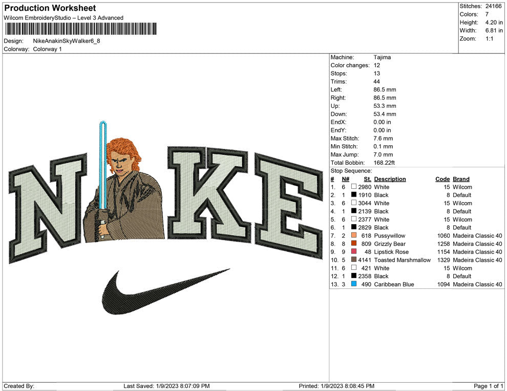 Nike Anakin Sky Walker