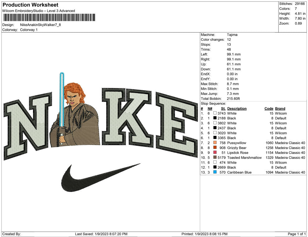 Nike Anakin Sky Walker