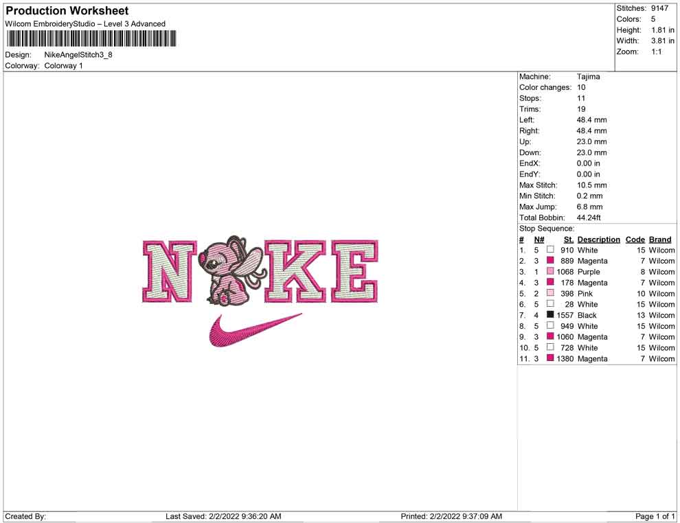 Nike Angel Stitch