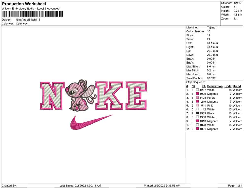 Nike Angel Stitch