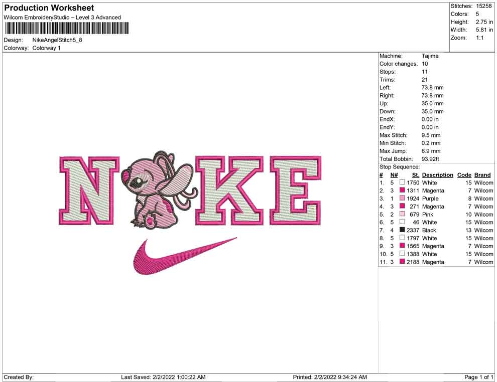 Nike Angel Stitch