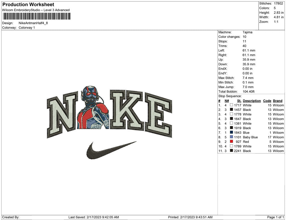 Nike Ant man half
