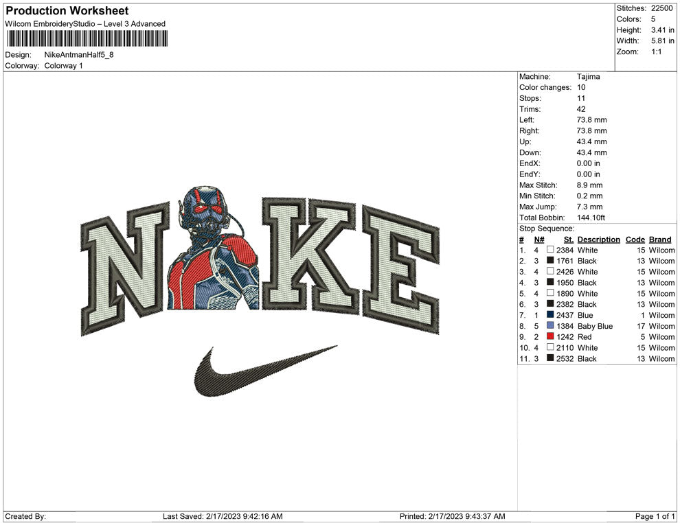 Nike Ant man half
