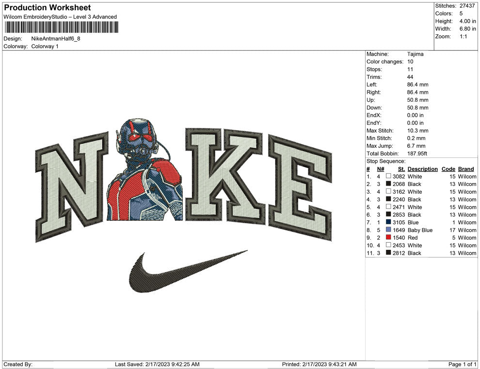 Nike Ant man half