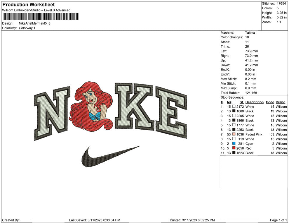 Nike Ariel mermaid