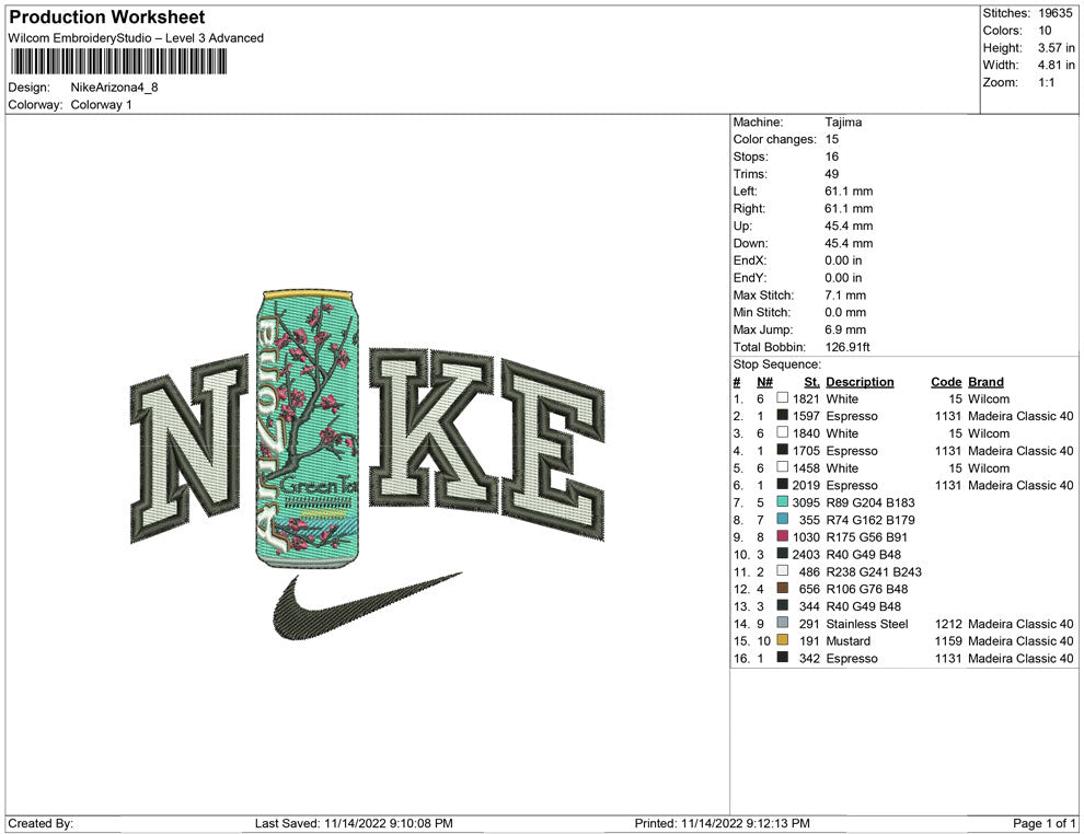 Nike Arizona bottle