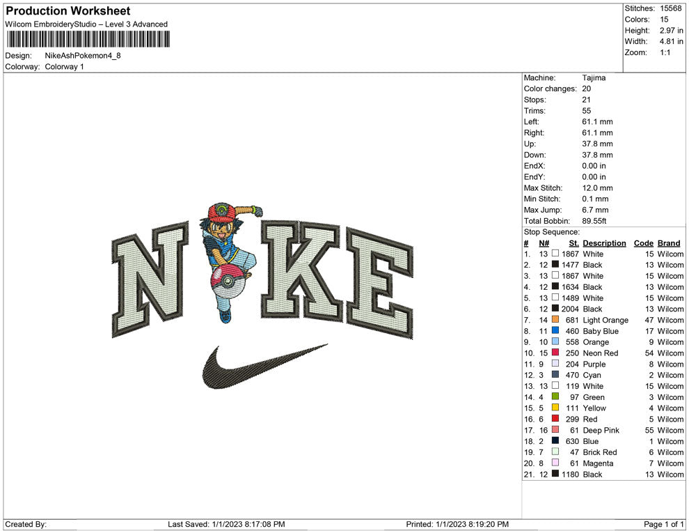 Nike ash pokemon