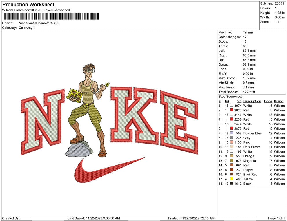 Nike Atlantis Character