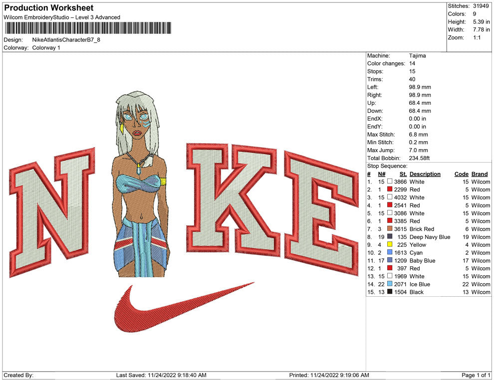 Nike Atlantis Character B