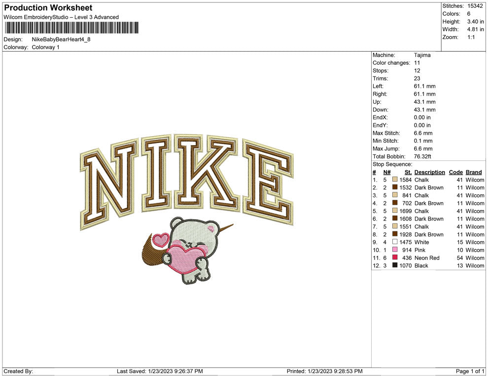 Nike Baby Bear Heart