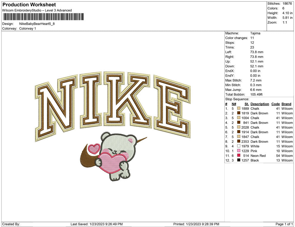 Nike Baby Bear Heart