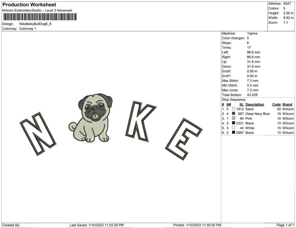 Nike Baby bull Dog