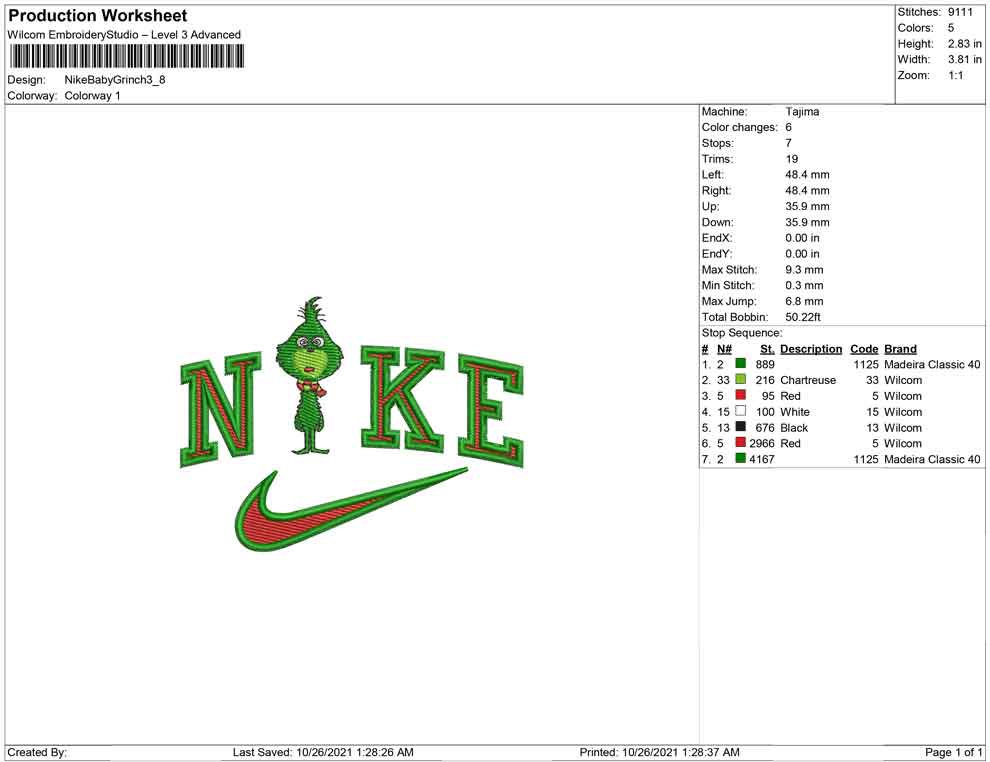 Nike Baby Grinch