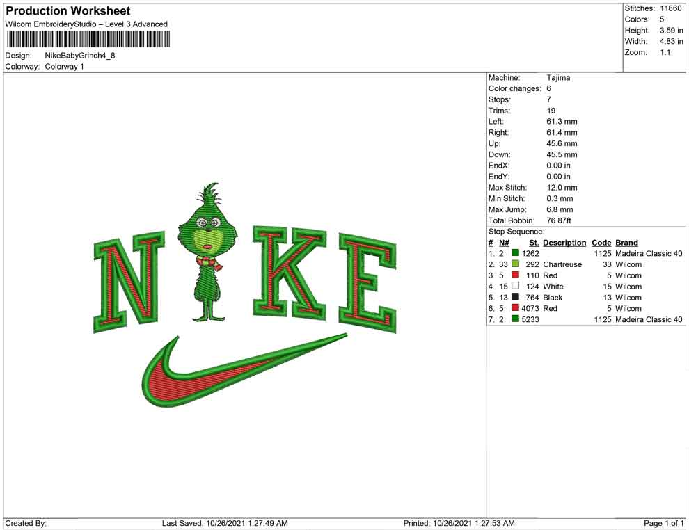 Nike Baby Grinch