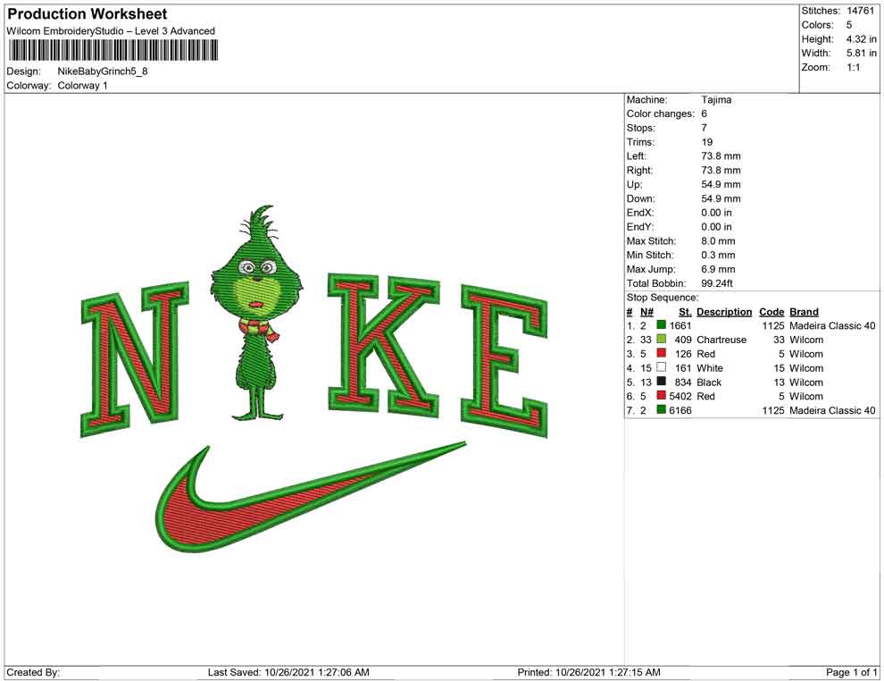 Nike Baby Grinch