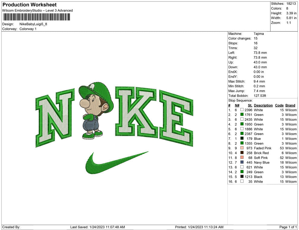 Nike Baby Luigi