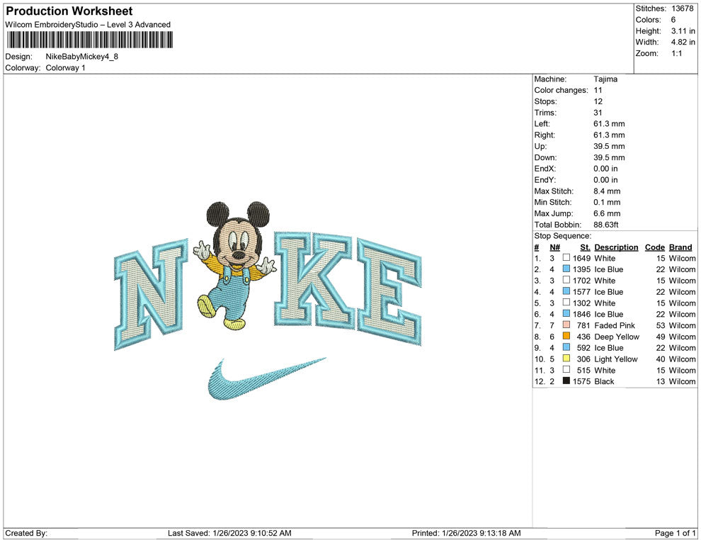 Nike Baby Mickey