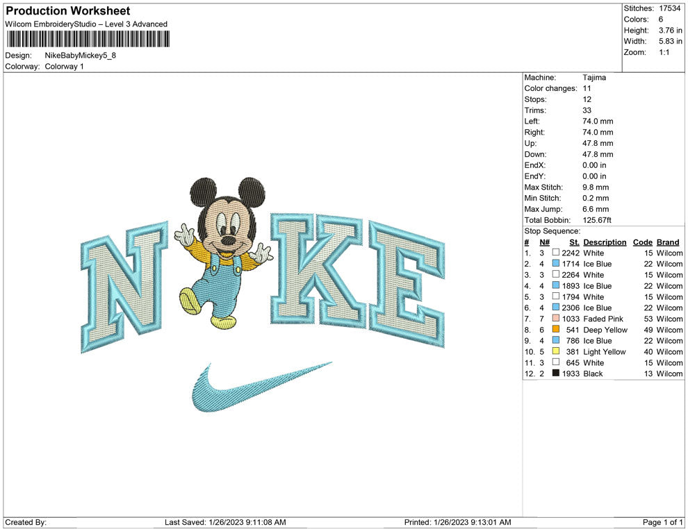 Nike Baby Mickey