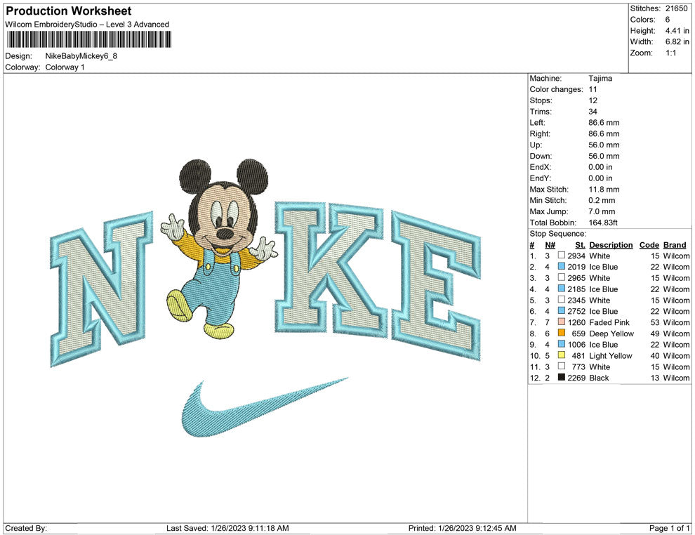 Nike Baby Mickey