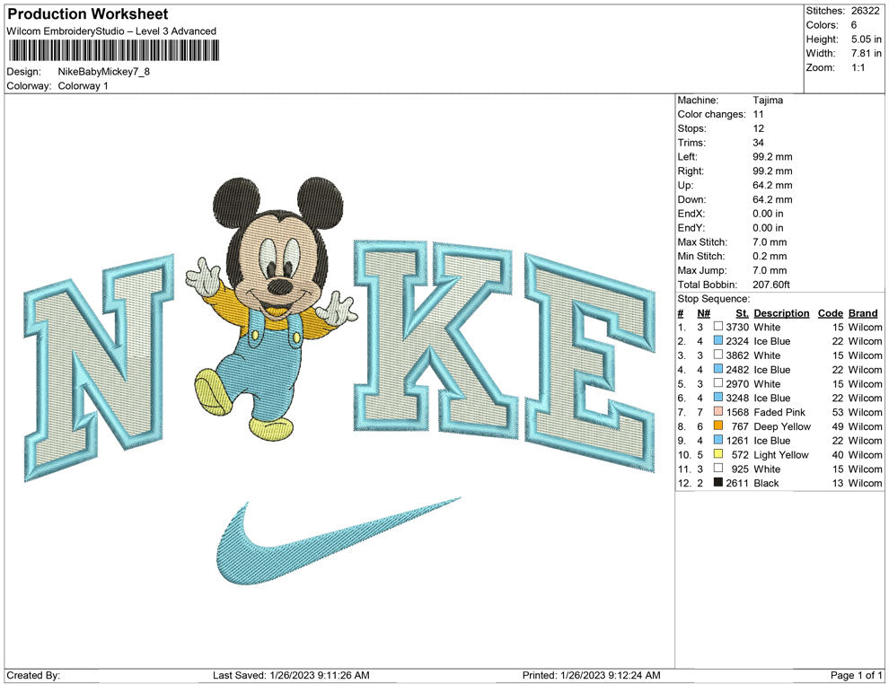 Nike Baby Mickey