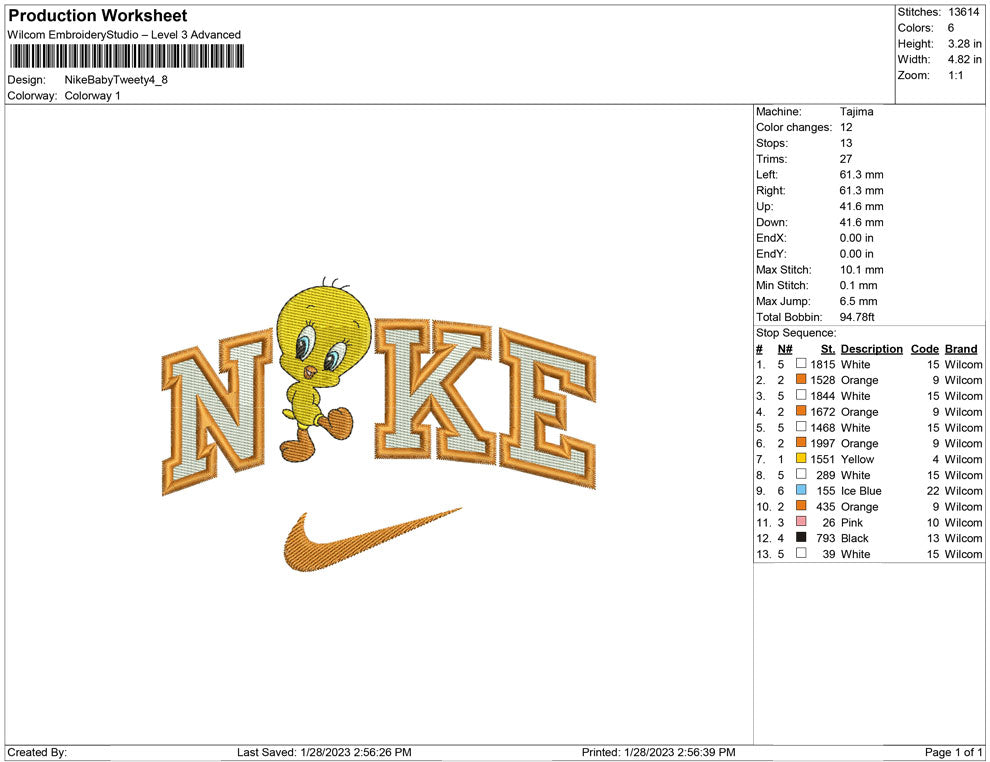 Nike Baby Tweety